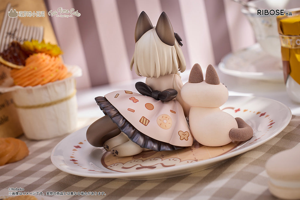 DLC Series Tea Time Cats x Siamese Cat Azuki-san Friendship Collaboration Exclusive Set Non Scale Figure