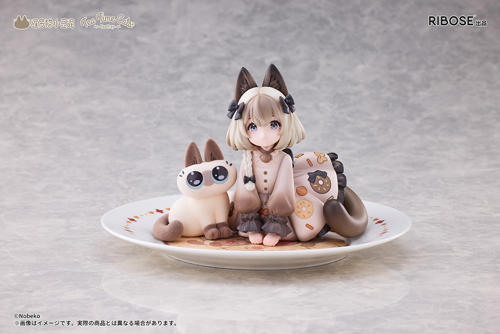DLC Series Tea Time Cats x Siamese Cat Azuki-san Friendship Collaboration Exclusive Set Non Scale Figure