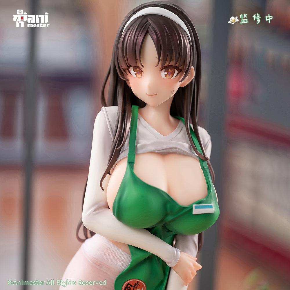 First Business! Mari Hanamiya the Gentle Shop Assistant illustration by POPQN 1/6 Scale Figure