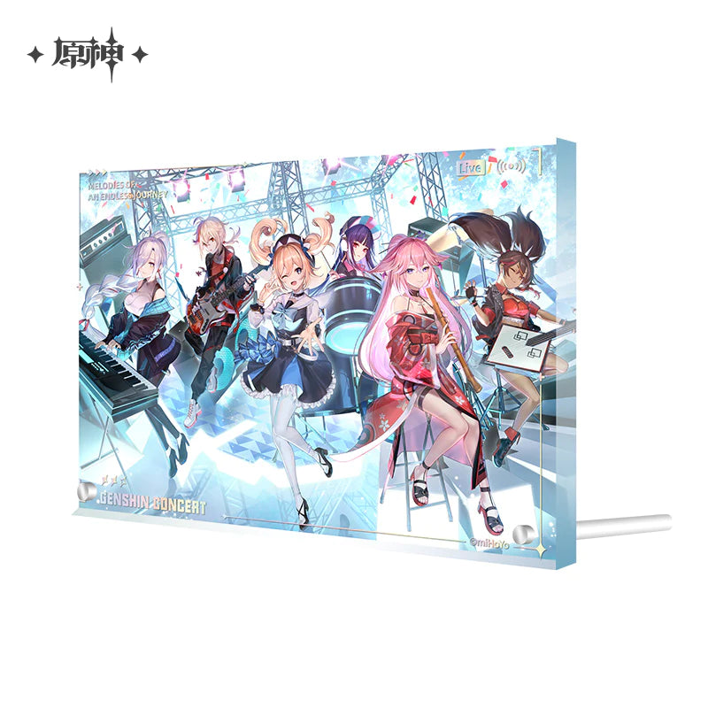 Genshin Impact OFFICIAL Thick Acrylic Display - 2022 ONLINE CONCERT SERIES ORNAMENT - miHoYo - Glacier Hobbies