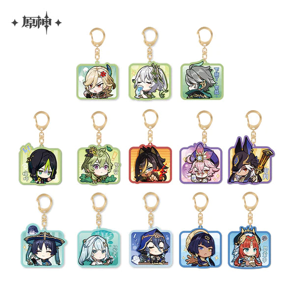 Genshin Impact Chibi Acrylic Keychain Series Pendant Vol. 3