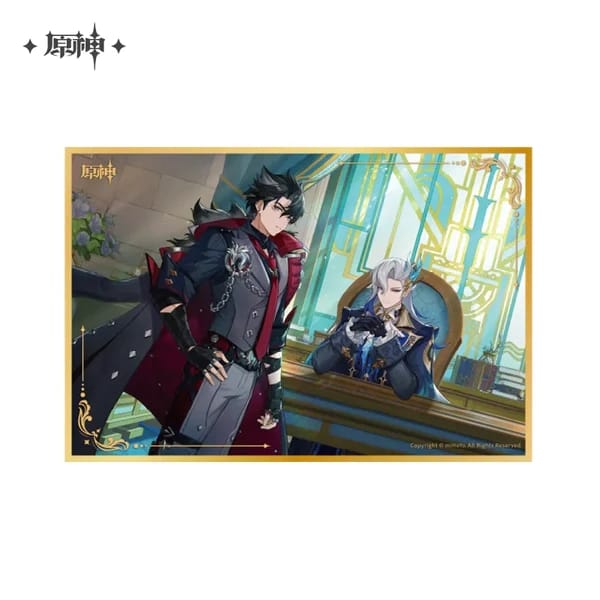 Genshin Impact Theme Series Shikishi Card Acrylic Bordered Poster