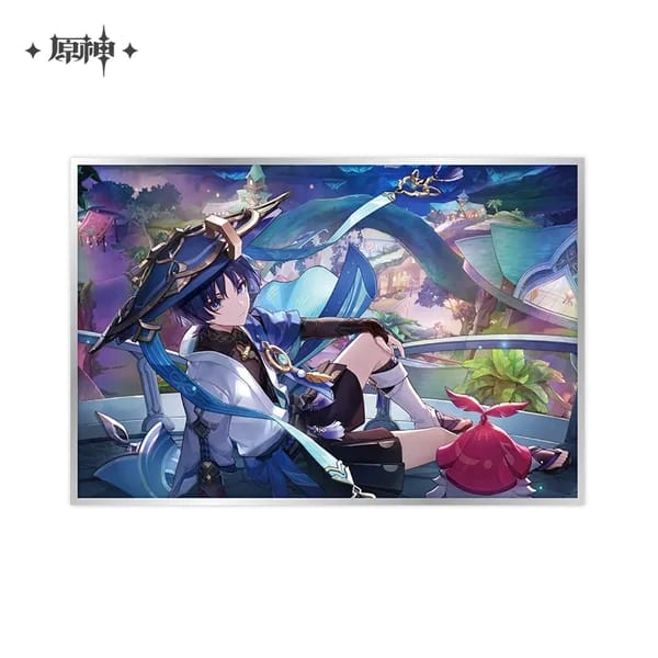 Genshin Impact Theme Series Shikishi Card Acrylic Bordered Poster