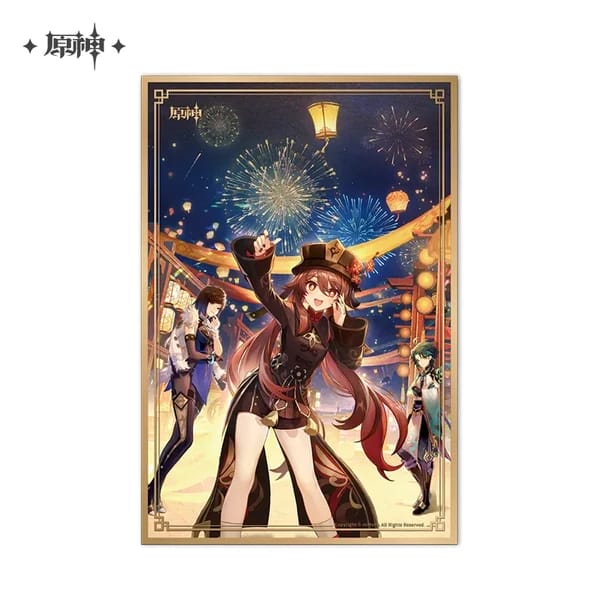 Genshin Impact Theme Series Shikishi Card Acrylic Bordered Poster
