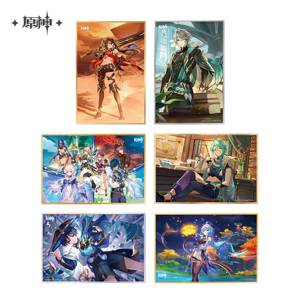 Genshin Impact Theme Series Shikishi Card Bordered Poster
