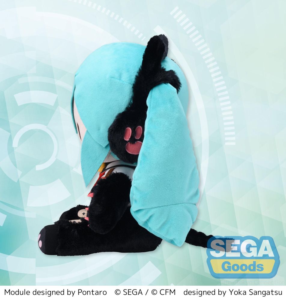 Fuwa Petit "Hatsune Miku: Project DIVA Arcade Future Tone" LL Plush "Hatsune Miku - Kitty Cat"