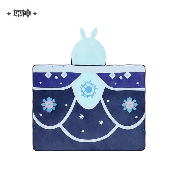 Genshin Impact Cryo Abyss Mage Blanket Warmer with Hoodie