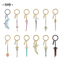 Genshin Impact Epitome Invocation Weapon Metal Keychain Pendant
