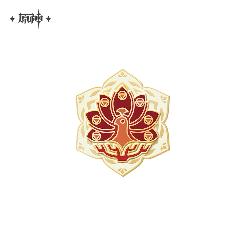 Genshin Impact Sumeru Akademiya Extravaganza Metallic Badge