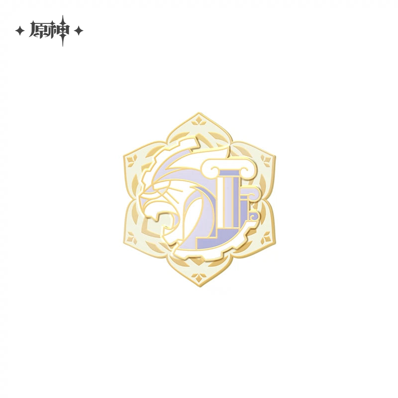 Genshin Impact Sumeru Akademiya Extravaganza Metallic Badge
