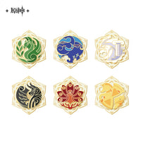 Genshin Impact Sumeru Akademiya Extravaganza Metallic Badge