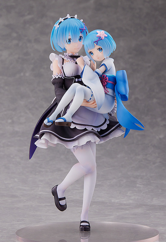 Rem & Childhood Rem Re:ZERO -Starting Life in Another World- 1/7 Scale Figure - Glacier Hobbies - SEGA