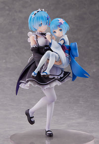 Rem & Childhood Rem Re:ZERO -Starting Life in Another World- 1/7 Scale Figure - Glacier Hobbies - SEGA