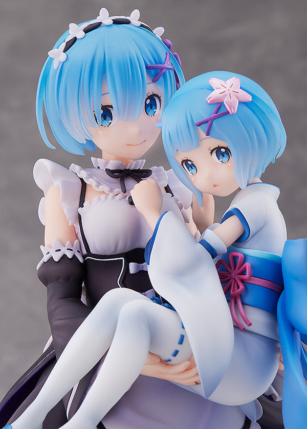 Rem & Childhood Rem Re:ZERO -Starting Life in Another World- 1/7 Scale Figure - Glacier Hobbies - SEGA