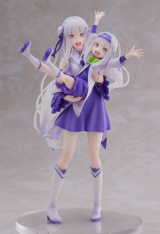 Re:ZERO -Starting Life in Another World- Figure Emilia & Childhood Emilia 1/7 Scale Figure - Glacier Hobbies - SEGA