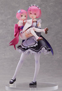 Re:ZERO -Starting Life in Another World- Figure Ram & Childhood Ram 1/7 Scale Figure - Glacier Hobbies - SEGA