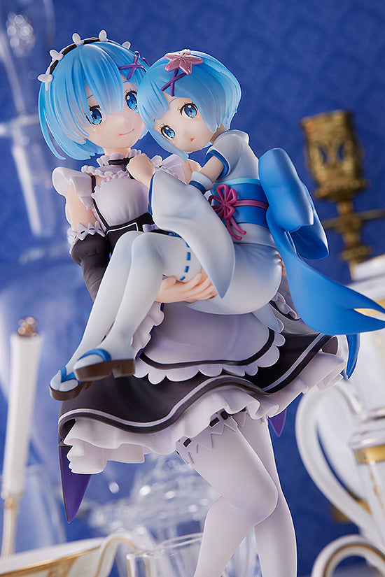 Rem & Childhood Rem Re:ZERO -Starting Life in Another World- 1/7 Scale Figure - Glacier Hobbies - SEGA