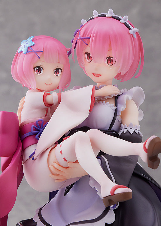 Re:ZERO -Starting Life in Another World- Figure Ram & Childhood Ram 1/7 Scale Figure - Glacier Hobbies - SEGA