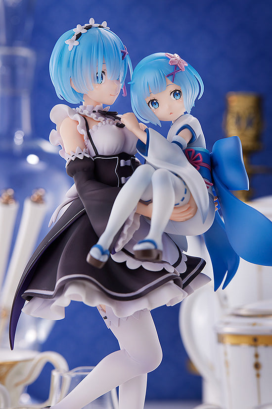 Rem & Childhood Rem Re:ZERO -Starting Life in Another World- 1/7 Scale Figure - Glacier Hobbies - SEGA