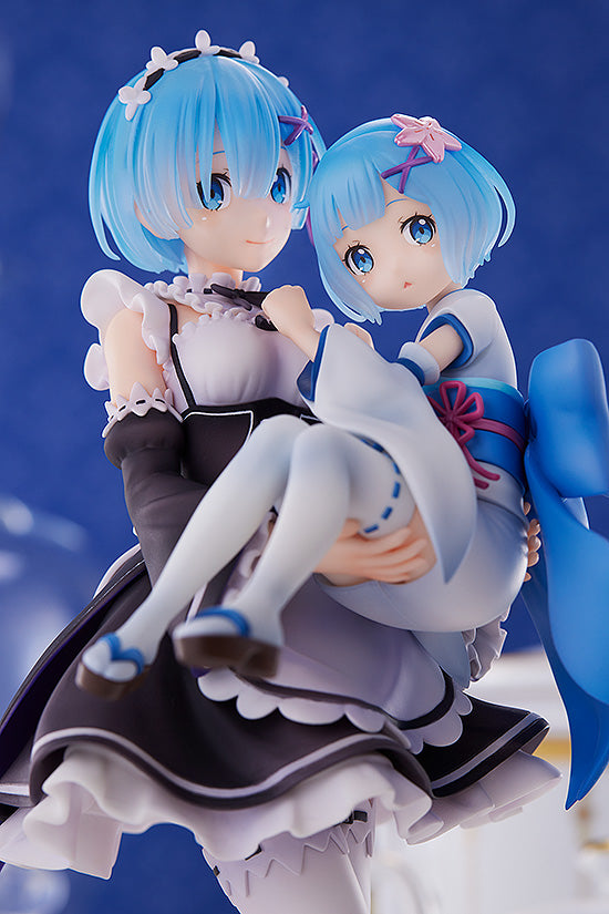 Rem & Childhood Rem Re:ZERO -Starting Life in Another World- 1/7 Scale Figure - Glacier Hobbies - SEGA