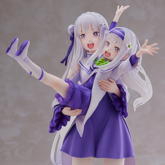 Re:ZERO -Starting Life in Another World- Figure Emilia & Childhood Emilia 1/7 Scale Figure - Glacier Hobbies - SEGA
