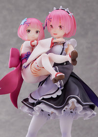 Re:ZERO -Starting Life in Another World- Figure Ram & Childhood Ram 1/7 Scale Figure - Glacier Hobbies - SEGA