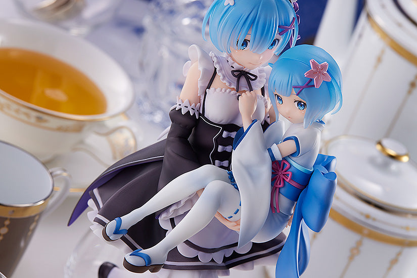 Rem & Childhood Rem Re:ZERO -Starting Life in Another World- 1/7 Scale Figure - Glacier Hobbies - SEGA