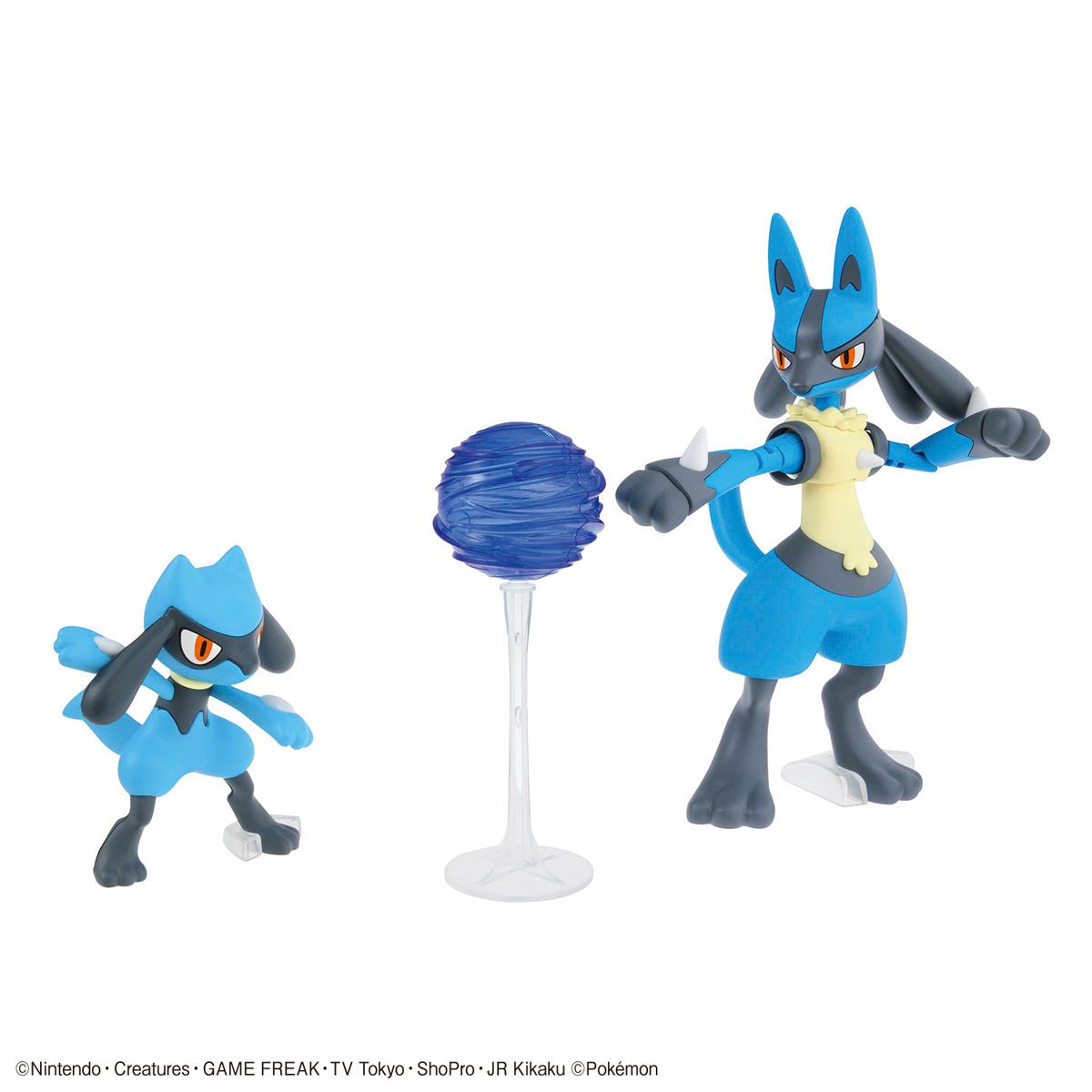 Riolu & Lucario Model - Glacier Hobbies - Bandai