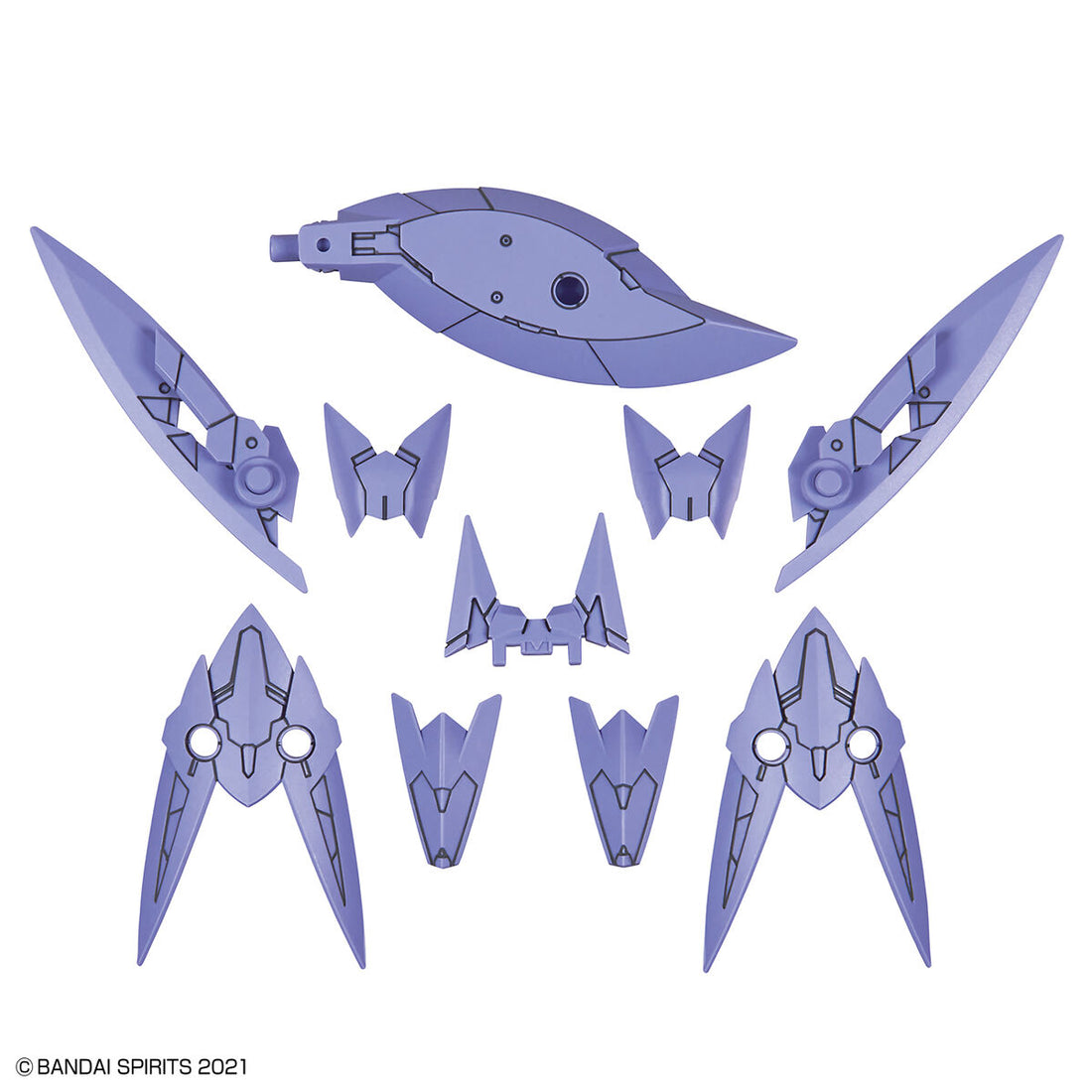 30MS Option Parts Set 4 (Stealth Armor) - Glacier Hobbies - Bandai