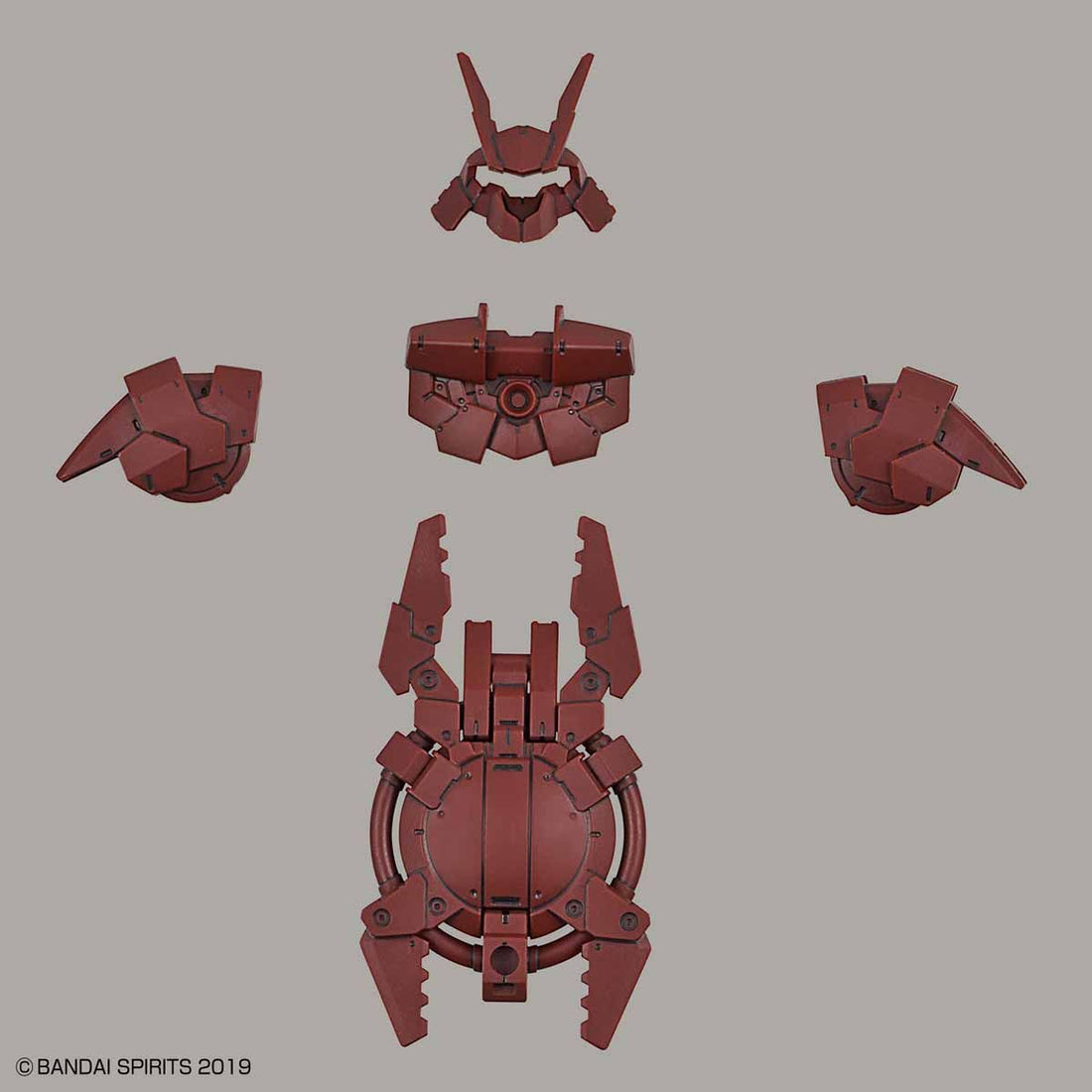 30mm Option Armor for Close Fighting (Portanova/Dark Red) - Glacier Hobbies - Bandai
