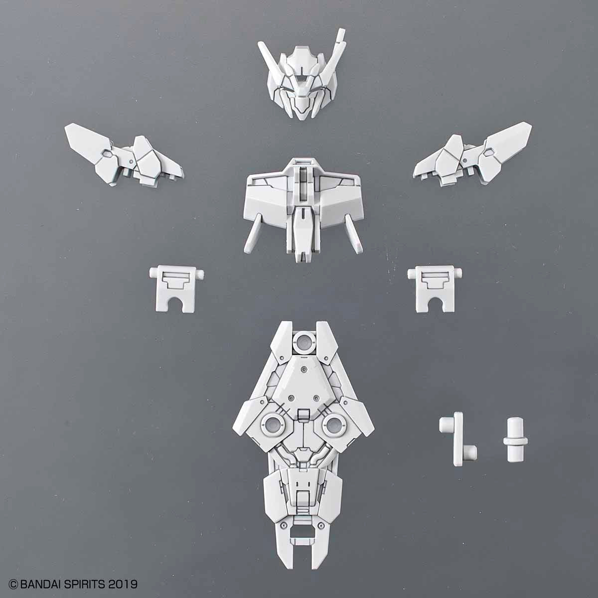 30mm Option Armor for Commander (Alto/White) - Glacier Hobbies - Bandai