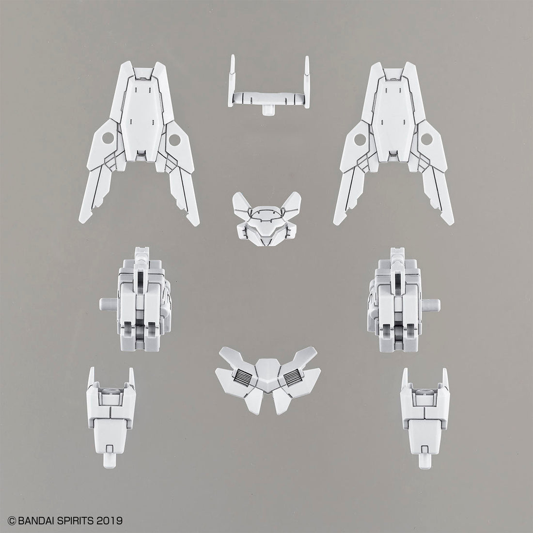 30mm Option Armor for Commander (Cielnova/White) - Glacier Hobbies - Bandai