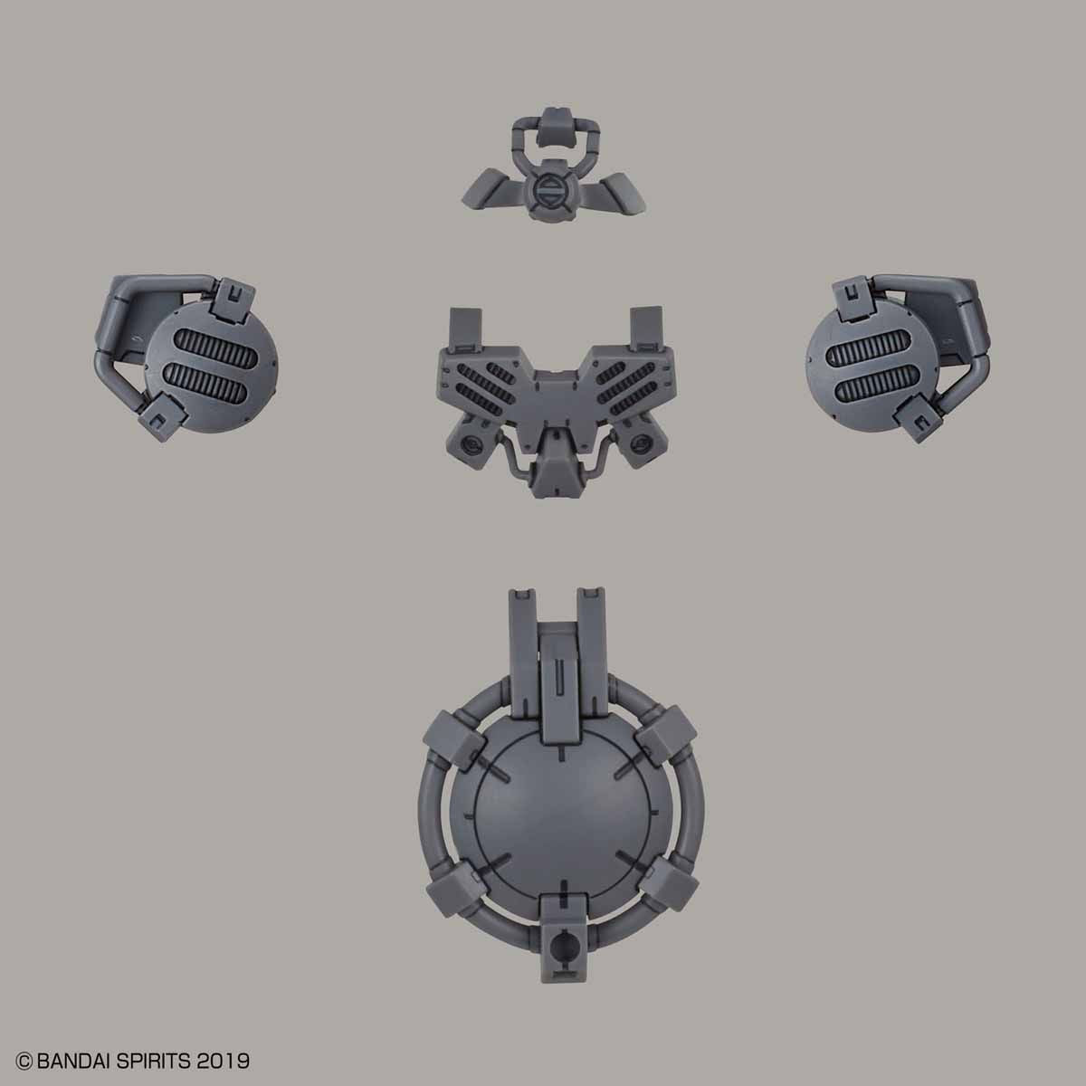 30mm Option Armor for Special Squad (Portanova/Light Gray) - Glacier Hobbies - Bandai