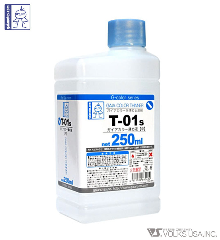 Gaia Color Thinner T-01S 250mL - Glacier Hobbies - Gaia Notes