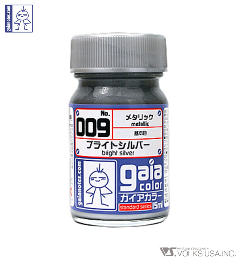 Gaia Metallic Color 009 Bright Silver - Glacier Hobbies - Gaia Notes