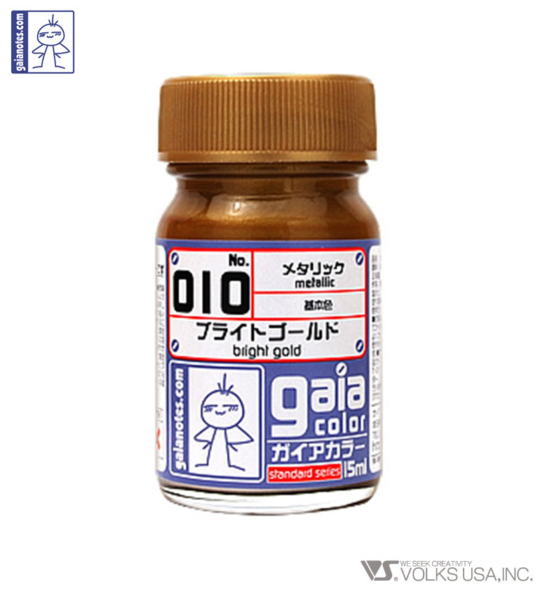 Gaia Metallic Color 010 Bright Gold - Glacier Hobbies - Gaia Notes