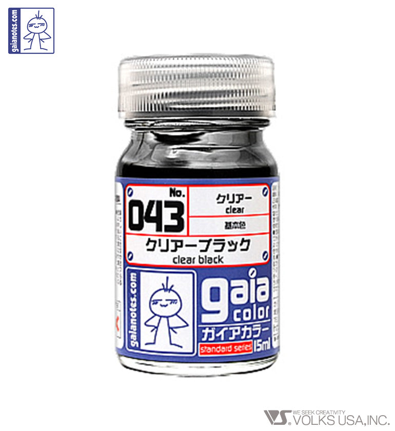 Gaia Clear Color 043 Clear Black - Glacier Hobbies - Gaia Notes