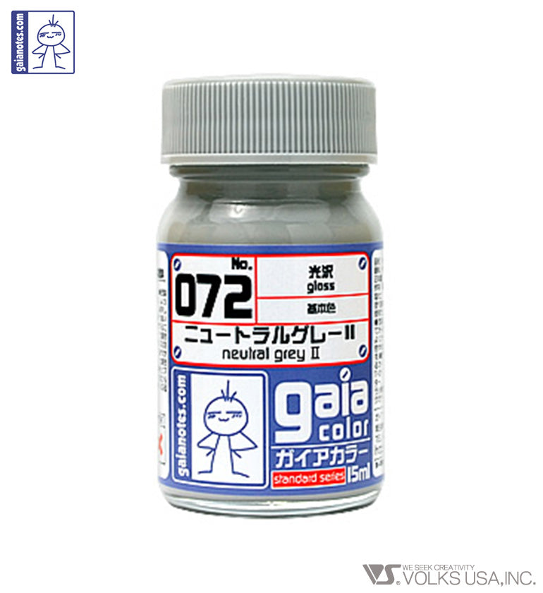 Gaia Base Color 072 Gloss Neutral Grey II - Glacier Hobbies - Gaia Notes