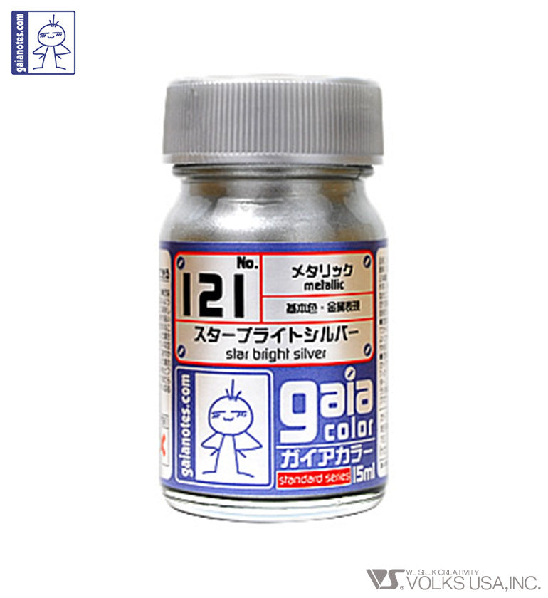 Gaia Metallic Color 121 Star Bright Silver - Glacier Hobbies - Gaia Notes
