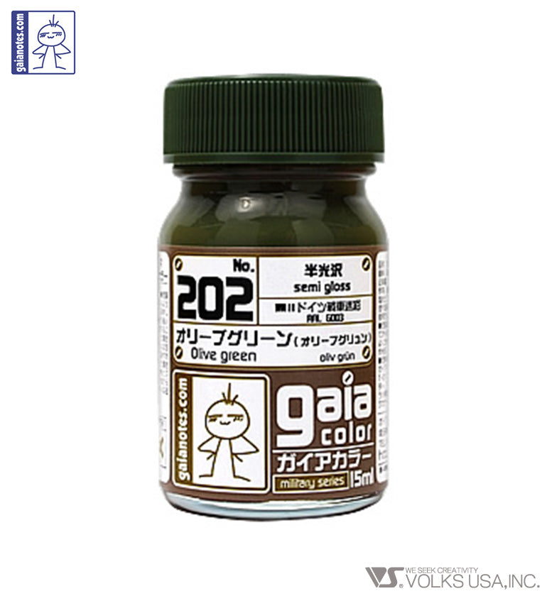 Gaia Military Color 202 Olive Green - Glacier Hobbies - Gaia Notes