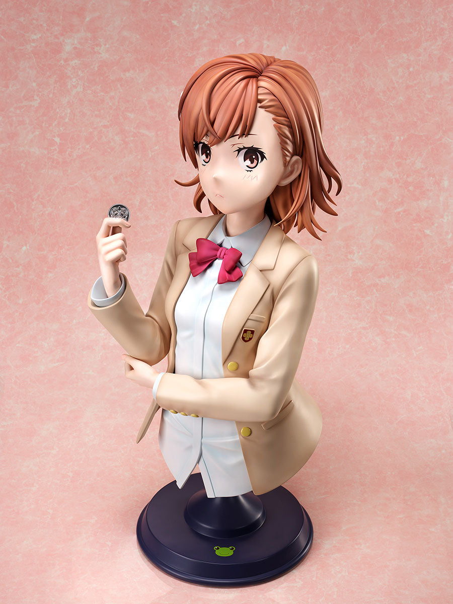 A Certain Scientific Railgun T -Mikoto Misaka- 1/1 Scale Bust Figure - Glacier Hobbies - FuRyu Corporation