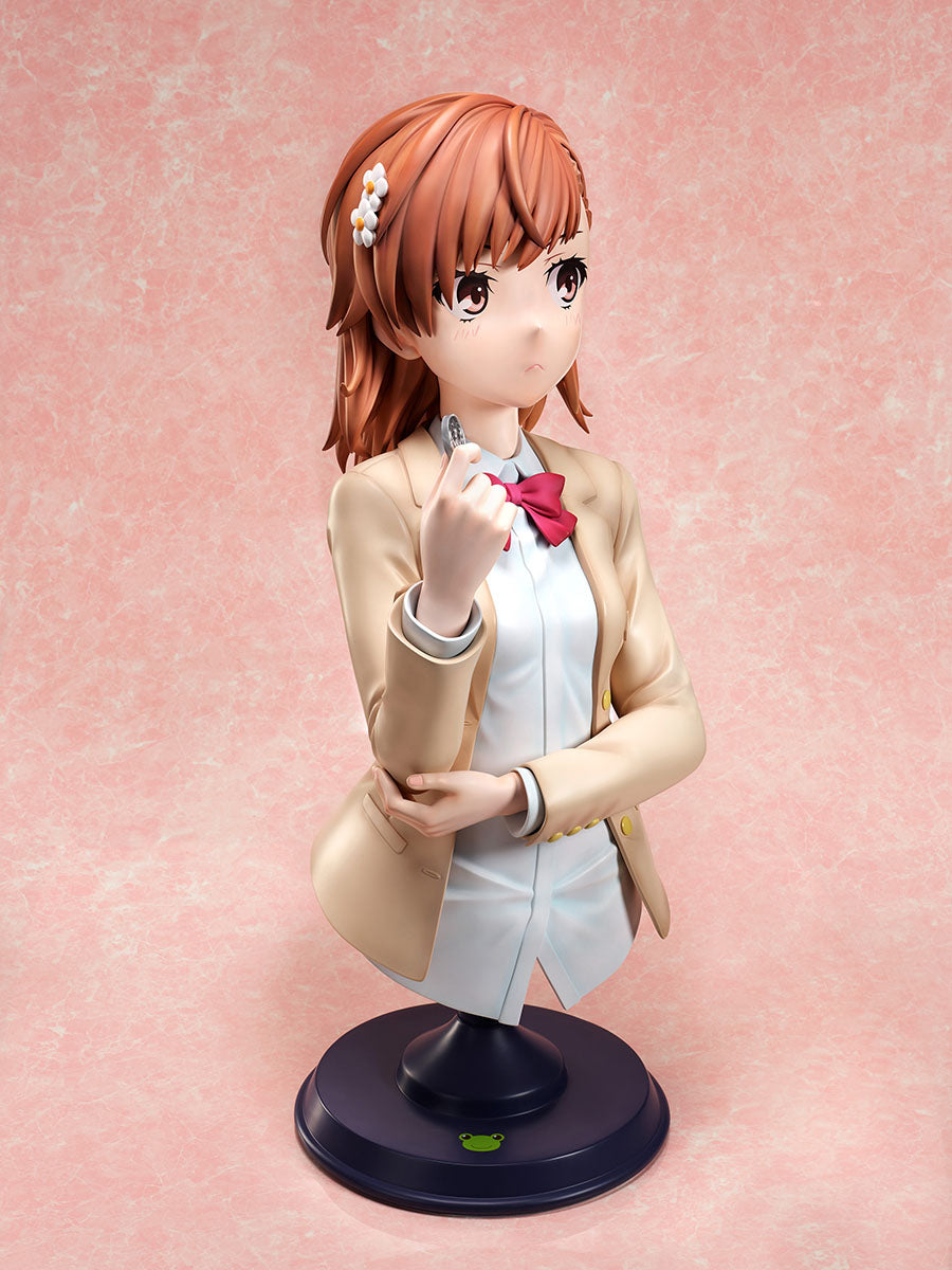 A Certain Scientific Railgun T -Mikoto Misaka- 1/1 Scale Bust Figure - Glacier Hobbies - FuRyu Corporation