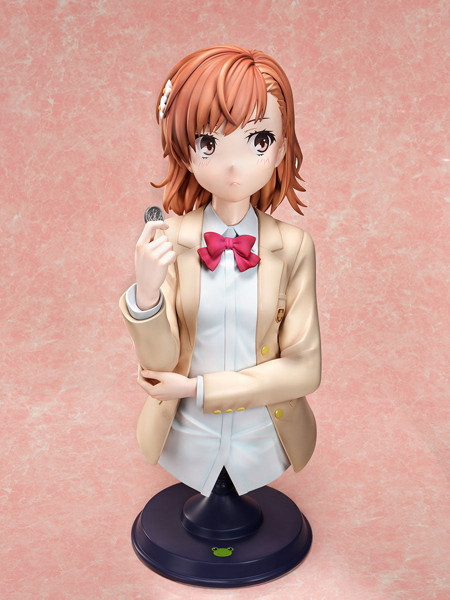 A Certain Scientific Railgun T -Mikoto Misaka- 1/1 Scale Bust Figure - Glacier Hobbies - FuRyu Corporation