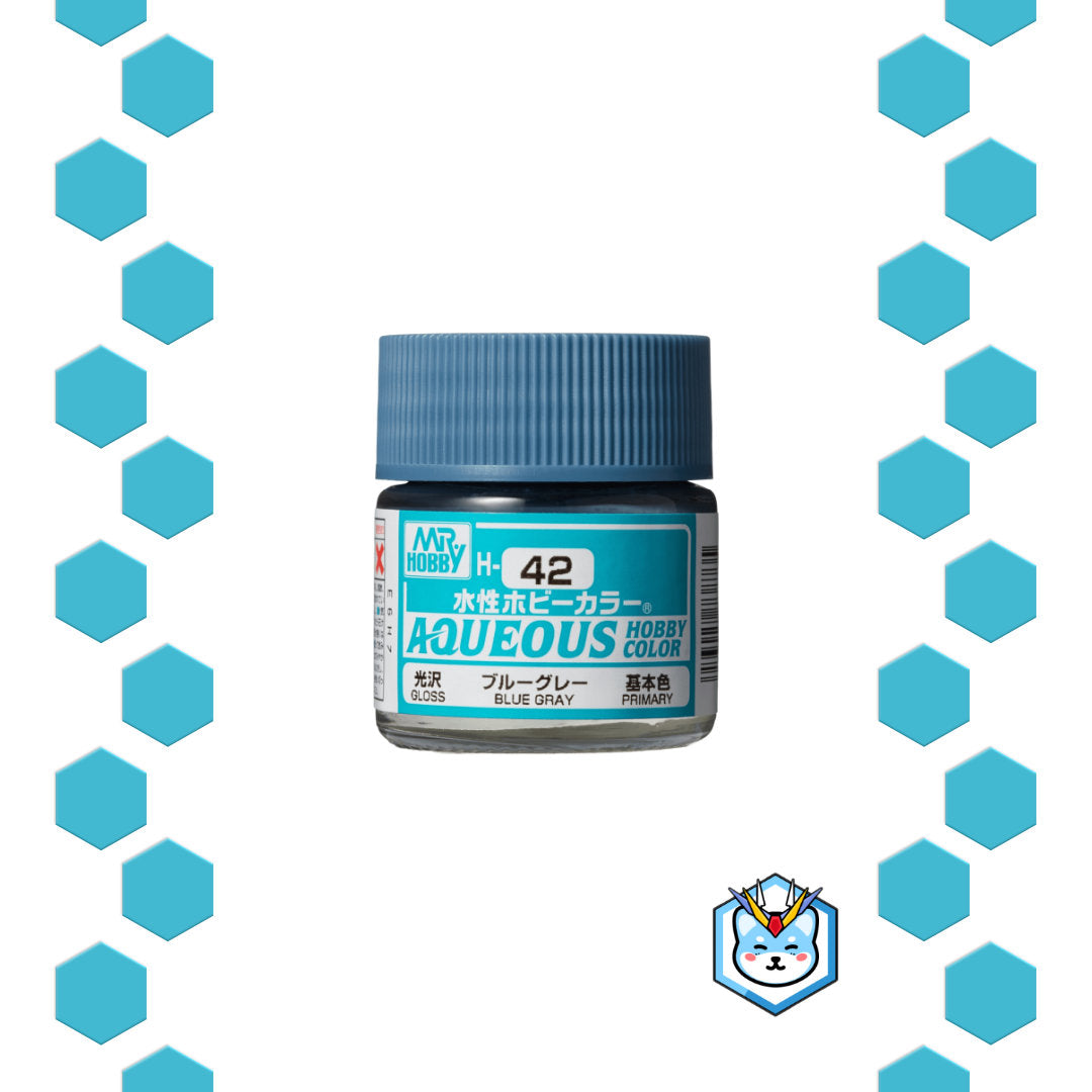 Aqueous Hobby Color H42 Blue Gray - Glacier Hobbies - GSI Creo