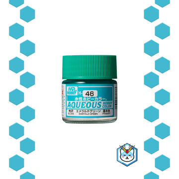 Aqueous Hobby Color H46 Emerald Green - Glacier Hobbies - GSI Creo