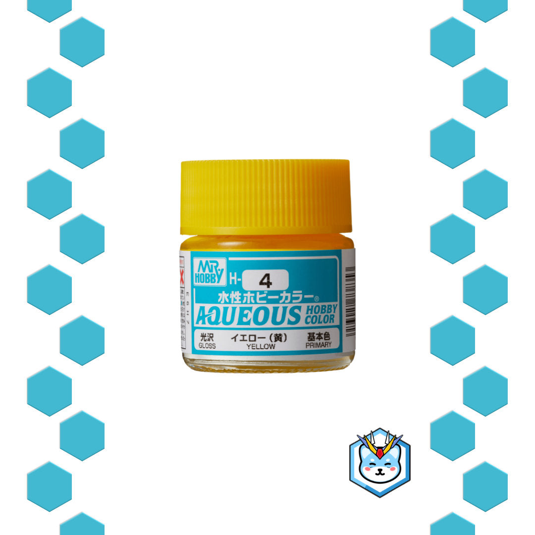 Aqueous Hobby Color H4 Yellow - Glacier Hobbies - GSI Creo