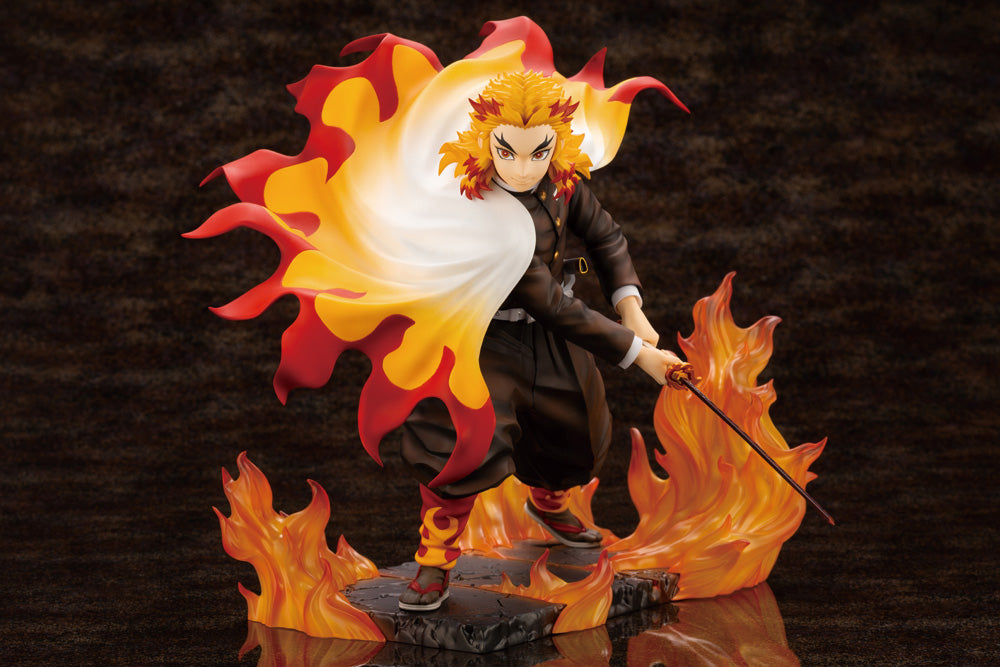Demon Slayer ARTFX J Kyojuro Rengoku 1/8 Scale Figure - Glacier Hobbies - Kotobukiya