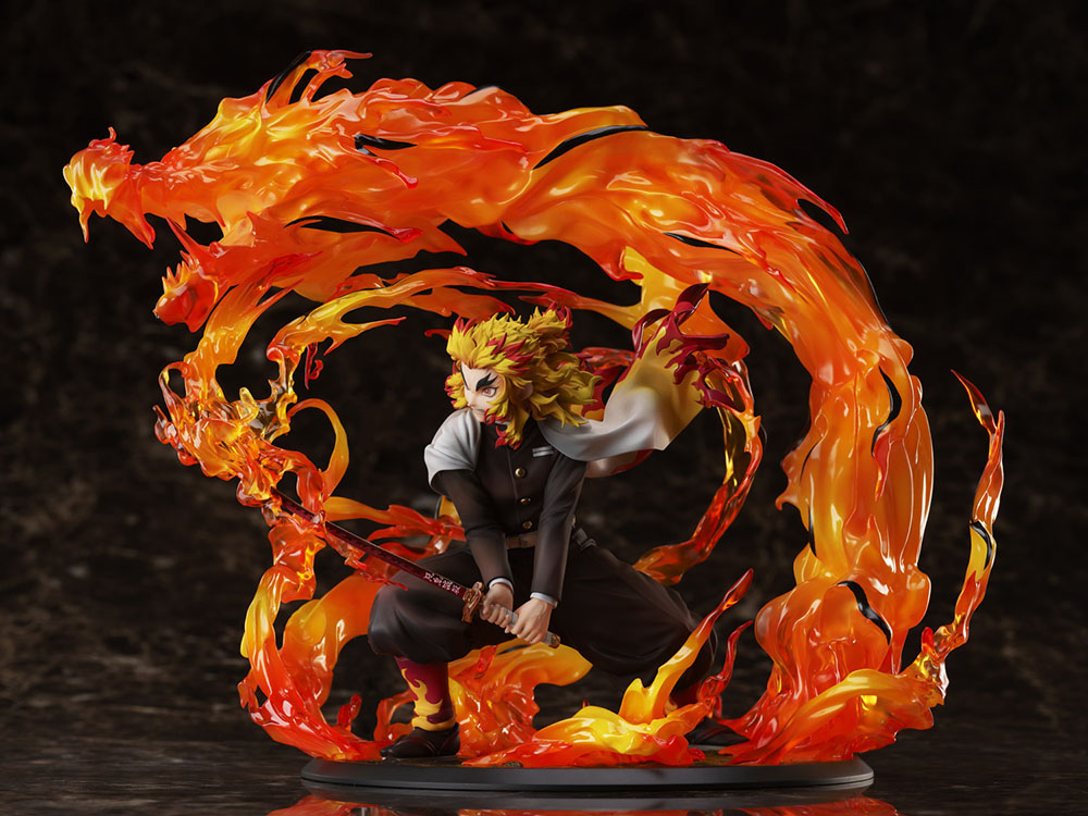[PREORDER] Demon Slayer: Kimetsu no Yaiba Kyojuro Rengoku Flame Breathing Esoteric Art Ninth Form Rengoku 1/8 Scale Figure - Glacier Hobbies - Aniplex