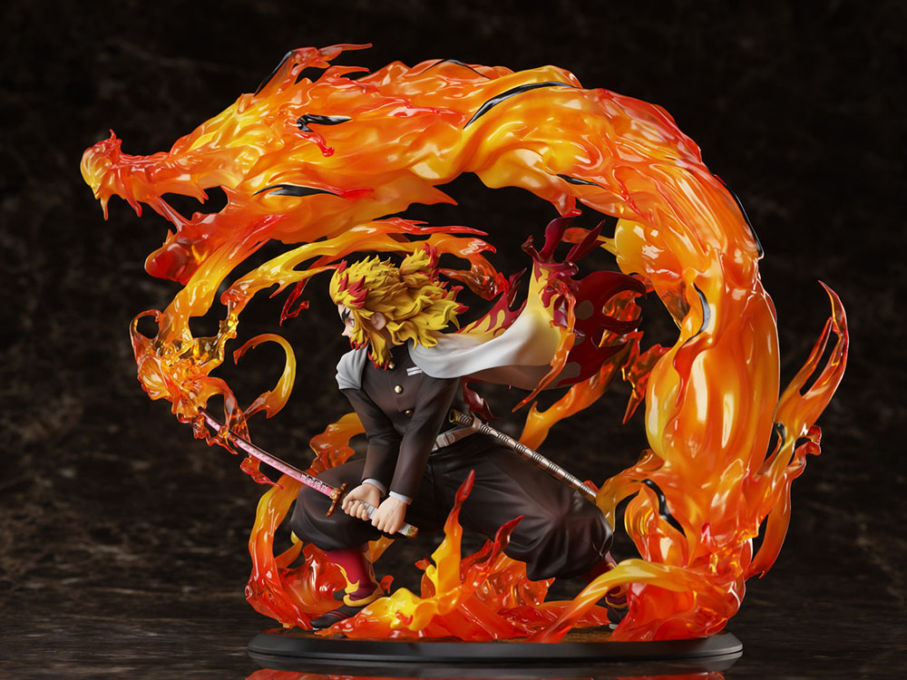 [PREORDER] Demon Slayer: Kimetsu no Yaiba Kyojuro Rengoku Flame Breathing Esoteric Art Ninth Form Rengoku 1/8 Scale Figure - Glacier Hobbies - Aniplex