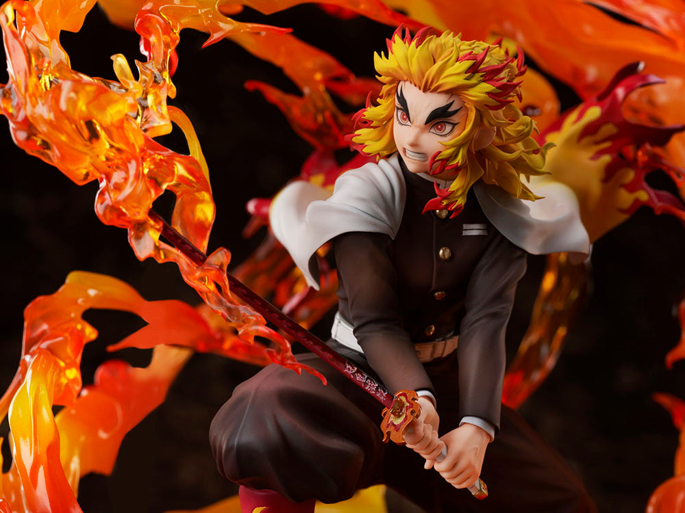[PREORDER] Demon Slayer: Kimetsu no Yaiba Kyojuro Rengoku Flame Breathing Esoteric Art Ninth Form Rengoku 1/8 Scale Figure - Glacier Hobbies - Aniplex